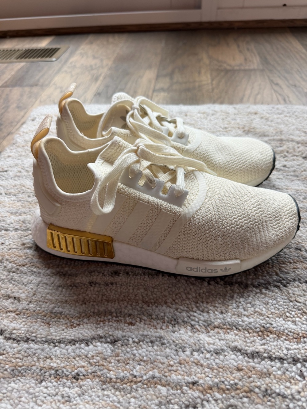 adidas NMD_R1 in off white gold